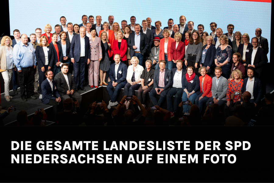 Landesliste der SPD Niedersachsen zur Landtagswahl