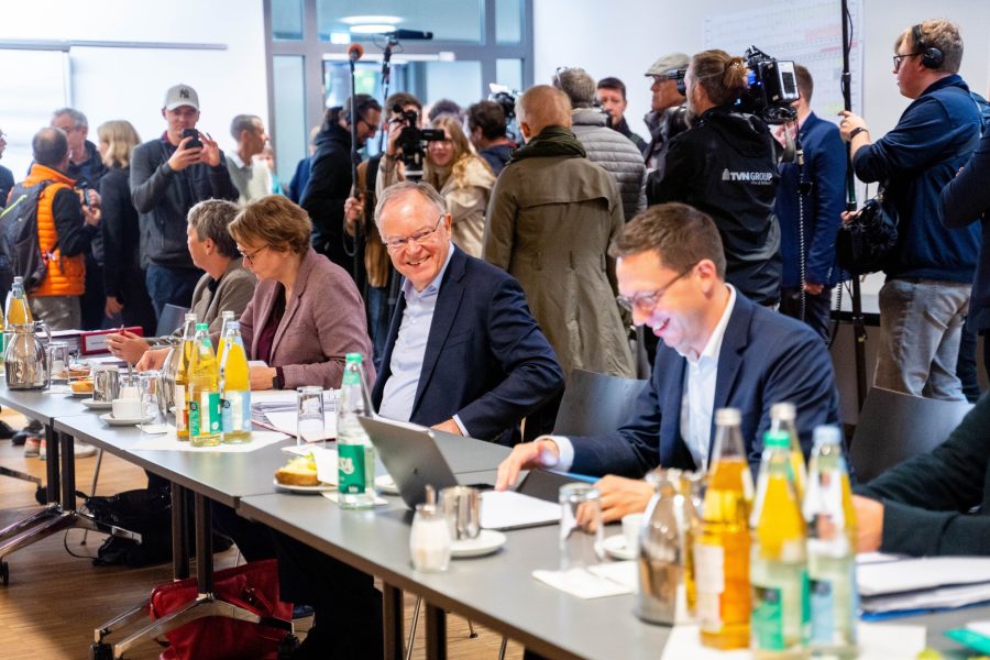 Bild der SPD-Verhandler beim Auftakt